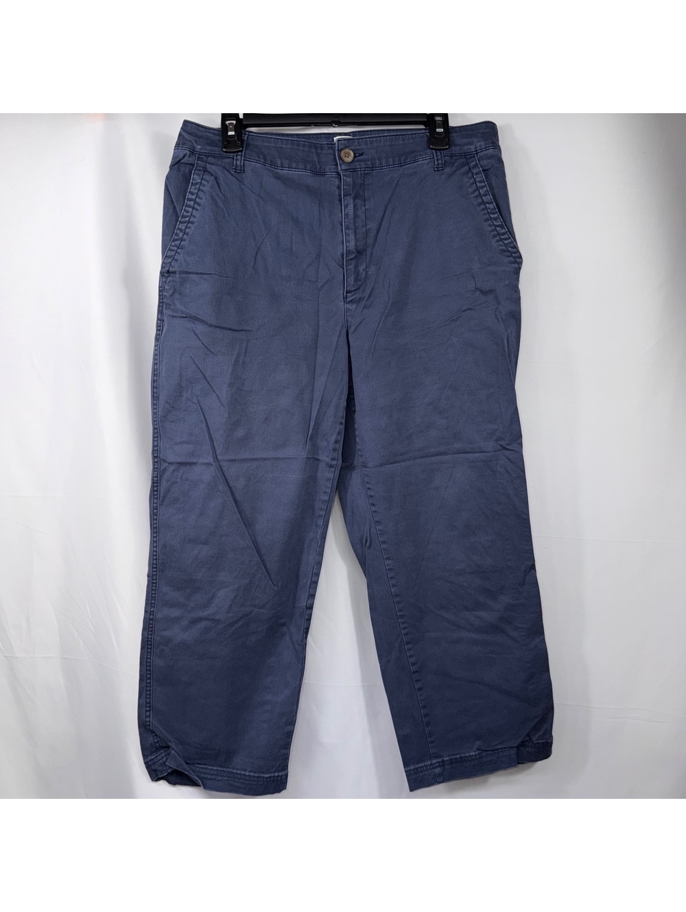 Gap Girlfriend Khaki Pants Navy Blue Size 14 Cropped